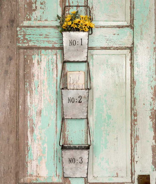 Set of 3 Hanging Wall Pockets